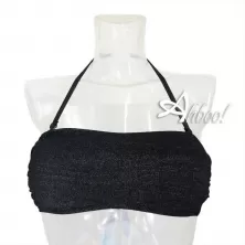 Costume da bagno donna a fascia Glitter su base nera SièLei mare GL85