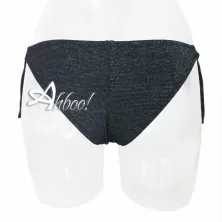 Costume da bagno donna slip brasiliana Glitter su base nera SièLei mare GL85