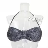 Bikini a fascia animalier costume mare donna scollo a V SièLei NI55/NI62