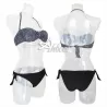 Bikini a fascia animalier costume mare donna scollo a V SièLei NI55/NI62
