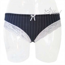 Jadea canottiera + slip gessato blu 4126
