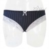 Jadea canottiera + slip gessato blu 4126