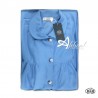 Vestaglia da camera pile aperta donna invernale B&B 1727 azzurro