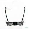 Bralette imbottita nera in pizzo 3004