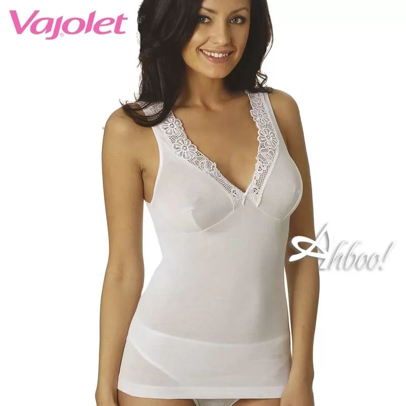 Canottiera con pizzo Vajolet intimo donna 5068