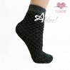 calza donna rete glitter nera Coveri