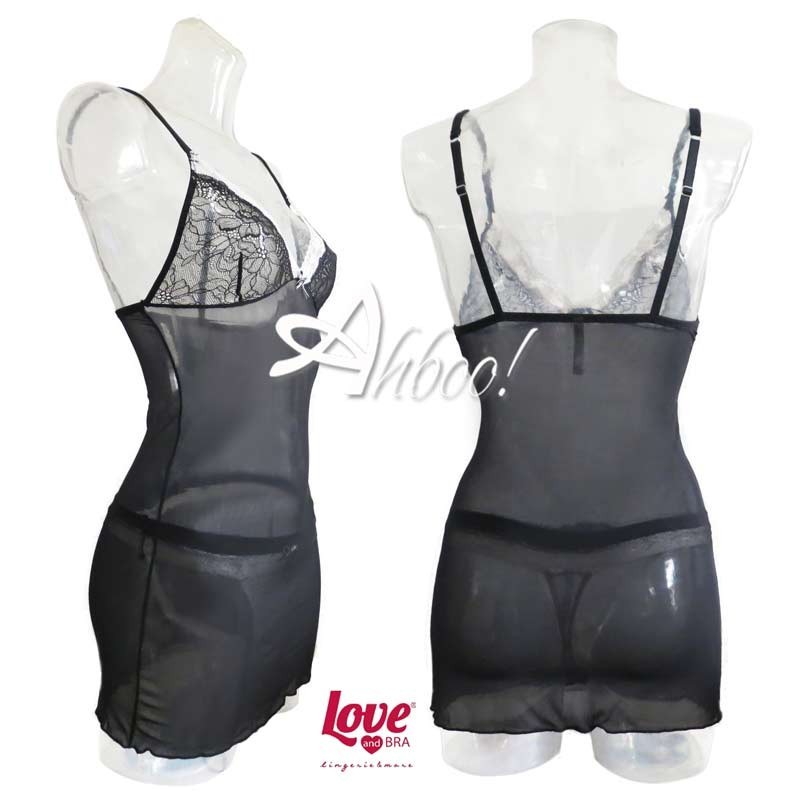 completino intimo donna babydoll perizoma loveandbra lingerie 10699