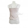 sottogiacca con pizzo sabbia beige