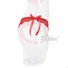 Jadea intimo rosso slip brasiliana con fiocchi 6079
