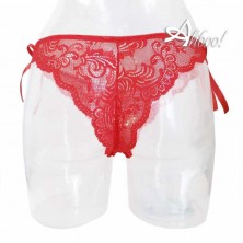 Jadea intimo rosso mutanda brasiliana con fiocchi 6079