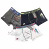 mutande tri-pack boxer uomo sportivo elastico bicolore con riga LB1254