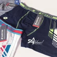mutande tri-pack boxer uomo sportivo elastico bicolore con riga LB1254