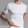 Perofil maglietta intima girocollo da uomo filo scozia costina