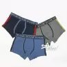mutande tri-pack boxer uomo Navigare intimo tinta unita jeans navy grigio B2942Z
