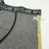 mutande tri-pack boxer intimo uomo Navigare tinta unita jeans navy grigio B2942Z