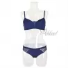 Reggiseno Triangolo + slip brasiliana mutanda Infiore scritte lurex Mar1969
