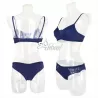 Reggiseno Triangolo + slip brasiliana completino Infiore scritte lurex Mar1969