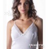 canottiera donna 1311 Moretta con macramè