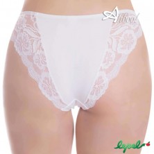 Slip brasiliana intimo donna Lepel Belseno 253 pizzo bianco