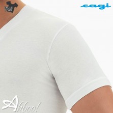 Maglia uomo taglie forti Cagi 71305 cuciture piatte