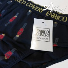 Slip uomo Enrico Coveri intimo ES1702 Schiaccianoci Rosso o Blu - mutande