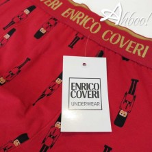 Boxer uomo Enrico Coveri intimo EB1702 Schiaccianoci Rosso o Blu - mutande