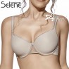Reggiseno a balconcino Sara Selene Coppa C e D con tulle