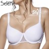 Reggiseno a balconcino Sara Selene Coppa D con tulle