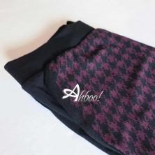 Jadea leggings invernale cotone jacquard vichy 4282 bordeaux