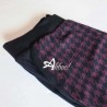 Jadea leggings invernale cotone jacquard vichy 4282 bordeaux