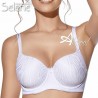 Reggiseno a balconcino Norma Selene con coppe in tulle striato Coppa C