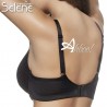 Reggiseno Norma Selene balconcino con coppe in tulle striato Coppa C