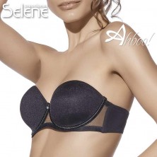 Selene reggiseno fascia Esmeralda con inserti tulle COPPA C
