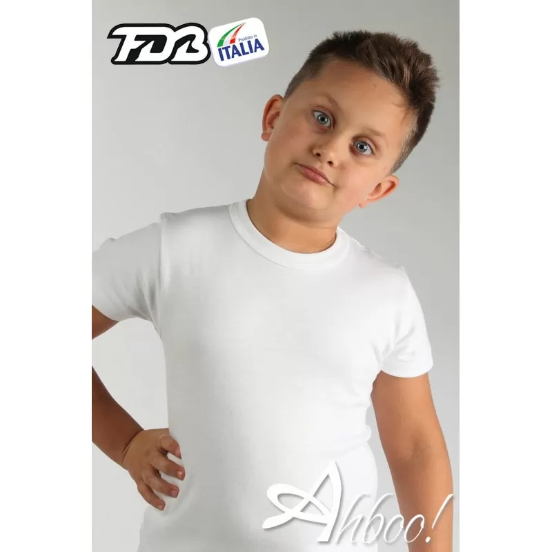 Maglia bambino cotone interlock Fdb 32 conf. 6 pz