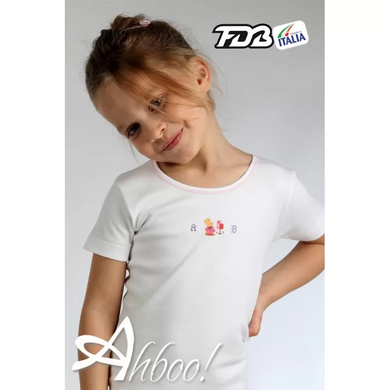 Maglia bambina cotone interlock Fdb 309s conf. 6 pz