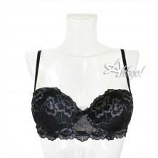 Jadea completino intimo reggiseno a balconcino + slip pizzo bicolore 4249