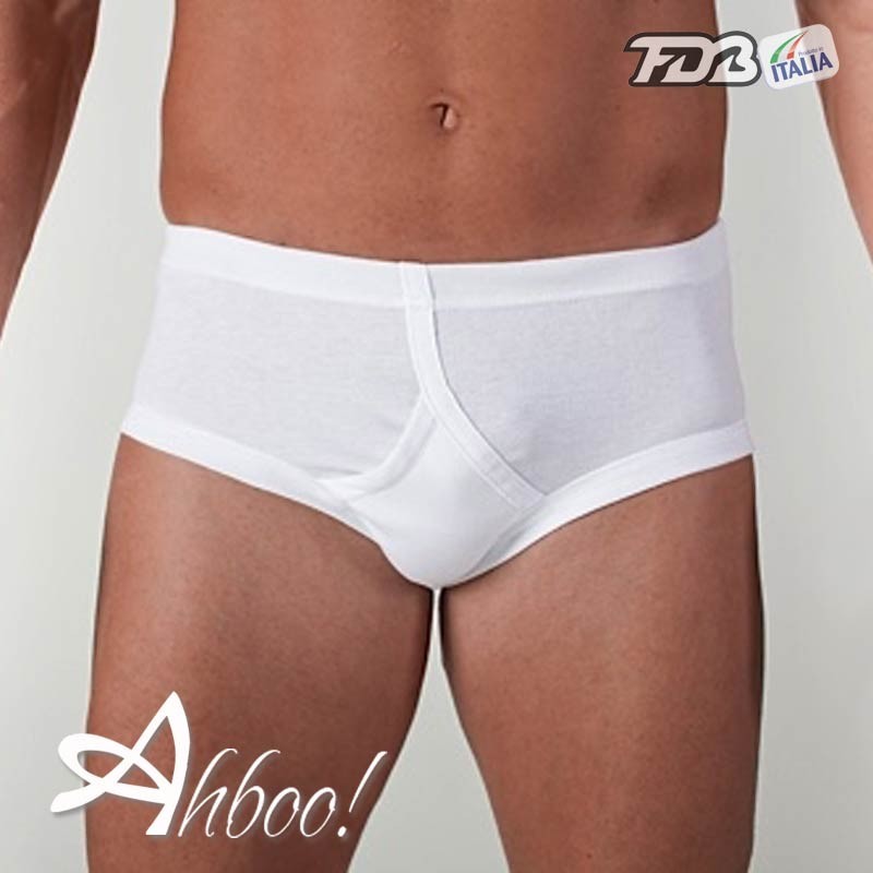 Slip uomo FDB 13 Bianco - Azzurro