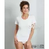 Maglia intima donna in cotone felpato mezza manica Trevi