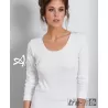 Maglia da donna a manica lunga in cotone felpato Trevi