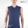 Smanicato da uomo con collo a V da uomo in cotone FDB 20