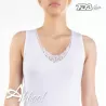 Canottiera donna a spalla larga FDB 92 con pizzo