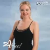 Canottiera da donna a spalla stretta FDB 91 in cotone colore nero