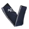 Jadea Leggings bambina blu con banda pied de poule