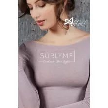 Maglia Sublyme Cashmere Ultra Light scollo tondo Soft Mauve