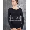 Maglia Sublyme Cashmere Ultra Light scollo tondo NERO