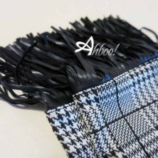 leggings invernale Principe di Galles con frange LoveAndBra