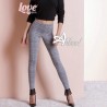 LoveAndBra leggings Principe di Galles con frange