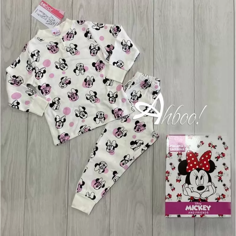 Pigiama bambina Disney invernale Minni pois