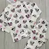 Pigiama bambina Disney invernale Minni pois bianco