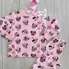 Pigiama bambina Disney invernale Minni pois rosa